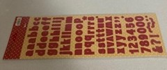 Reminisce – Stickers – Good Boy – Red – Upper & Lowercase – New Package