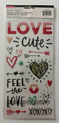 Crate Paper Hello Love Epoxy Stickers-Thickers-Valentine-Love
