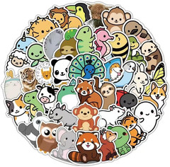300 Pcs Cute Animal Stickers for Kids, Water Bottles, Scrapbooking