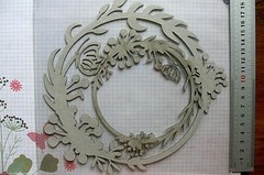 NATURE Filigree Round 2 Pieces 175-200mm & 120-130mm Across -DieCut Chipboard GH