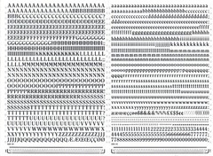 MECANORMA Transfer Lettering 329.24 CLN Letraset #666 CLEARFACE BOLD 7MM