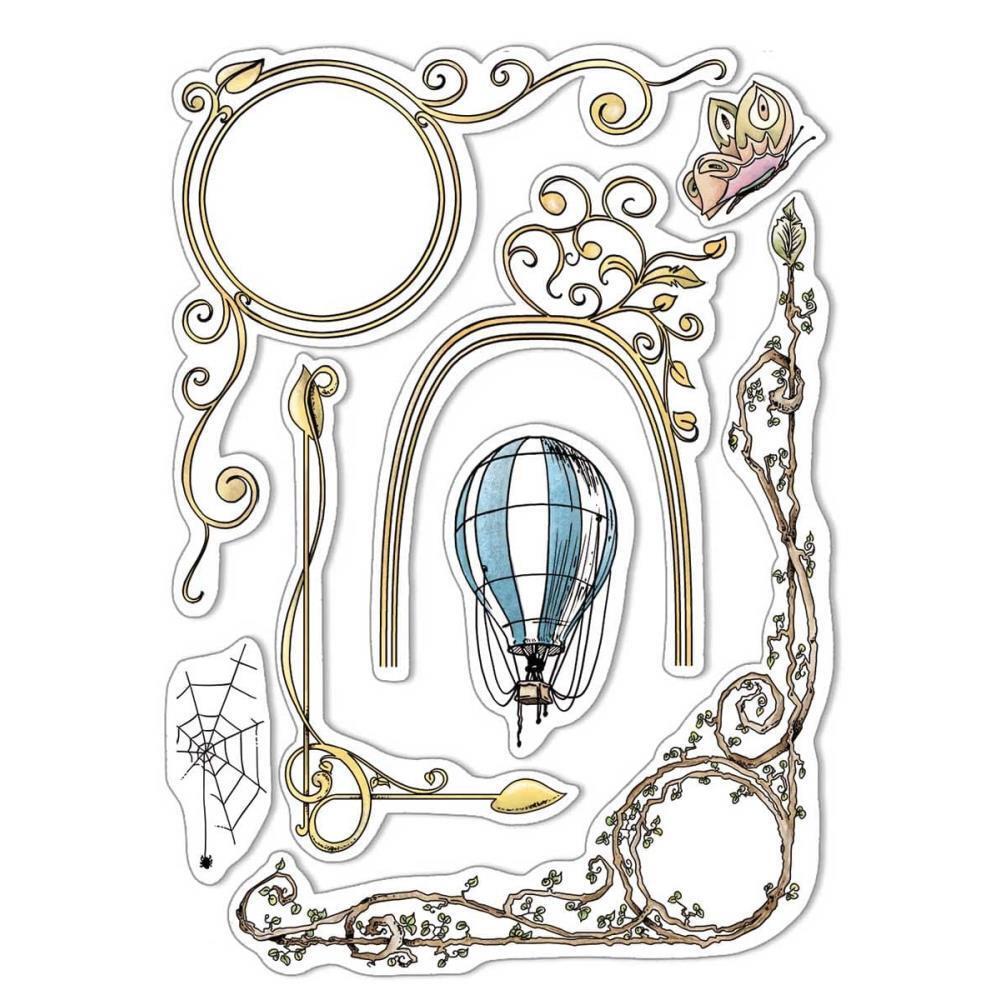 New Ciao Bella Stamping Art Clear Rubber Stamps AESOP’S FABLES FRAMES