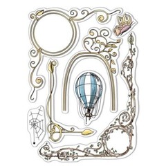 New Ciao Bella Stamping Art Clear Rubber Stamps AESOP’S FABLES FRAMES