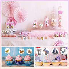 600 Animal Stickers – 1.5 Inch round Sticker Roll for Kids Birthday Party