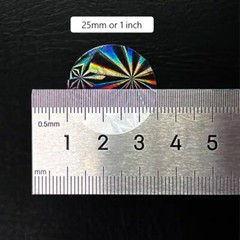 1000pcs 1 Inch Clear Sealing Sticker Round Shiny Patterns Security Seal Stickers