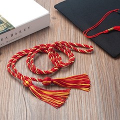Graduation Cords Red Gold Honor Cord For Class Of 2025 Polyester Yarn 68 Inch