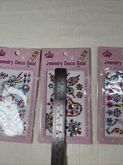 Gem Stickers Rhinestones 3D Self Adhesive Craft Scrap Book Cellphones 3 Patterns