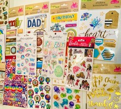 979 Random Lot Stickers Planner Craft Scrapbook Themes Supply Set