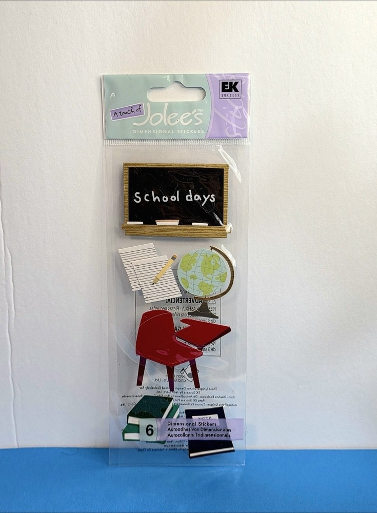 FREE SHIP Jolee’s CLASSROOM Scrapbook Stickers SCHOOL DAYS PROM GRADUATION