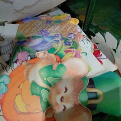 Ephemera Cutouts Greeting Card Fronts Lot Scrapbook Junk Journal Multi Color