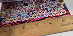 NEW Lisa Frank Sticker Book 600 Stickers/5 sheets per booklet Bendon – LOT of 2