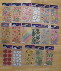 Sticko Scrapbooking Stickers FLOWERS & TREES U PICK NEW IN PACKAGE