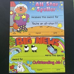 Trend Vintage 80s 90s Award Certificate Lot 16 Different Designs