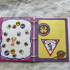 vintage Trend 80s Stinky sticker collector Album Binder Book 1983 & pages