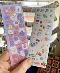 Super Huge Lot Of Cute Kawaii Korean + Japanese Stickers: Shaker, Mini, Glitter+