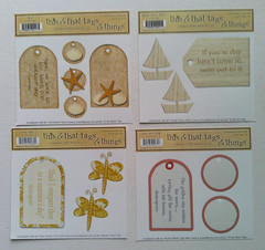 Lot of 4 This & That Tags & Things craft scrapbook punchout diecuts *L Summer