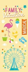 Scrapbooking Crafts PH Stickers Florida Castle Magical Rides Family Vacation Fun