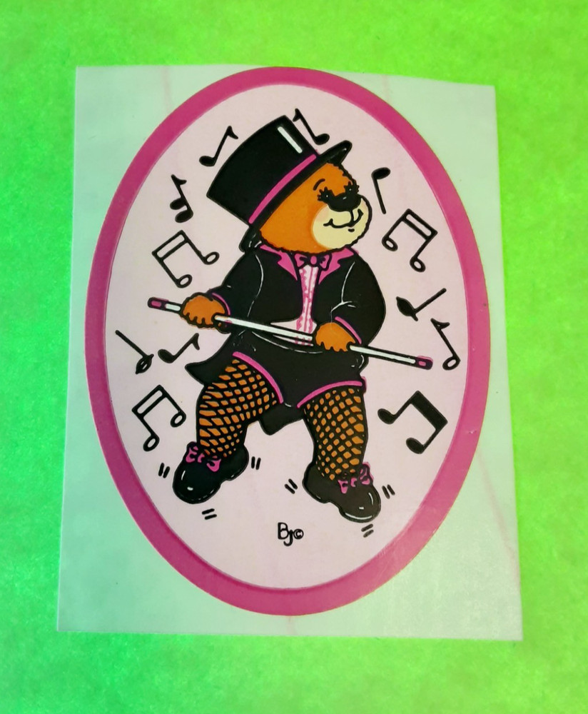 Vintage 80s BJ dancing teddy sticker module