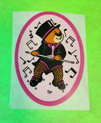 Vintage 80s BJ dancing teddy sticker module