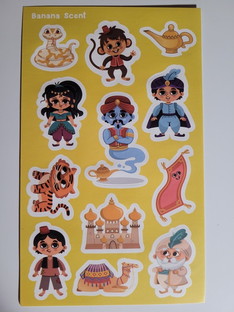 Scratch and sniff stickers NEW sheet HORIECHALY Banana scent