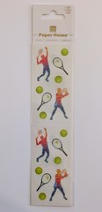 Tennis Themed Flat Scrapbooking Stickers By Paper House