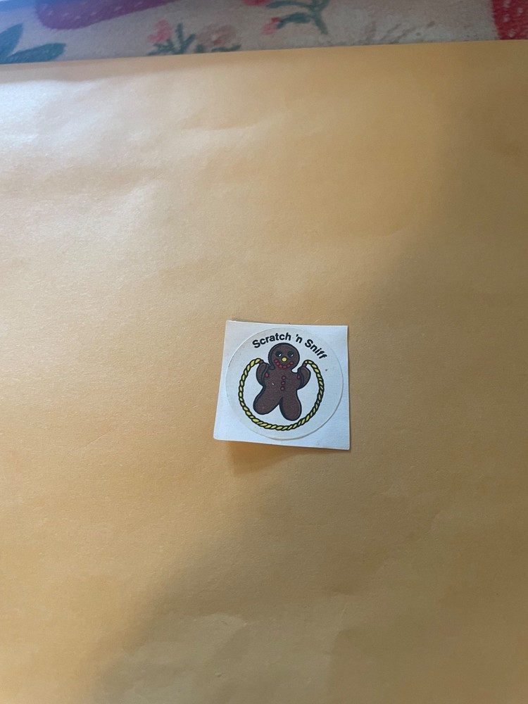 Vintage 1980s 3M Murple Gingerbread Sticker