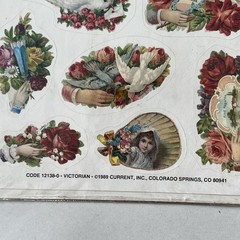 Vintage Stickers, 1989 Current Inc. Victorian Code 12138-0 Made In The USA