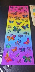 Lisa Frank tattoo And Sticker Bundle Butterfly Jerseys Smily Faces. READ