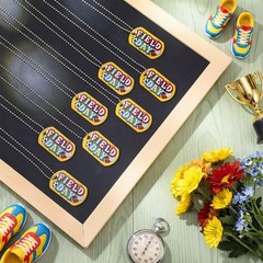 30 Pcs 2×1.1 Inch Field Day Incentives Dog Tag Necklaces with Chains Acrylic …