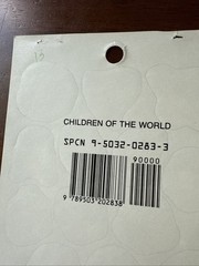 Vintage Redi-Stix Children of the World Sticker Sheet Standard Publishing USA