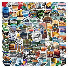 50/100PCS Mix World Famous Buildings Travel City Stickers Landmark Landscape Dec