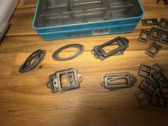 Stampin’ Up Hodgepodge Hardware Pewter Embellishment Kit Used Pics Of Remaining