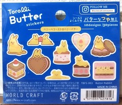Torolli Butter Flake Sticker 30 Animal Rabbit Strawberry Sweet Cake Cookie JAPAN