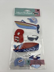 Jolee’s Botique Dimensional Scrapbook Stickers Motor Boating HTF!