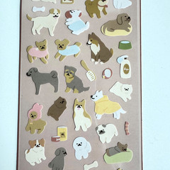 Daiso Japan Animal Stickers Dog Cat Cute Kawaii Pulp Planner Scrapbook Journal