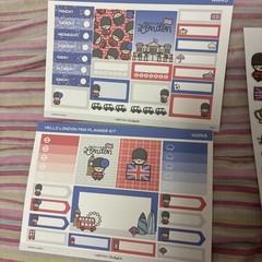 Hubman and Chubgirl | London Travel Sticker Planner Bundle