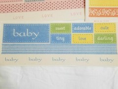 NEW Lot 10 MME Adhesive Twill Scrapbooking Kit Titles Word Labels Ribbon -F