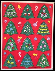 Vintage Sticker Lot Christmas 6 Sheets AGC & Hallmark