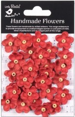 Beaded Bloom Paper Flowers – Cardinal, 30/pk, stickers -Little Birdie CR94204