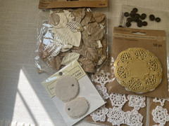 Large Lot Emphera Embellishments, Stickers and More Recollections More Natural