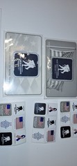 Wounded Warrior mixed lot patches challenge coins stickers