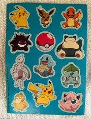 2021 Pokémon Company Sheet Of 12 Pokémon Stickers,