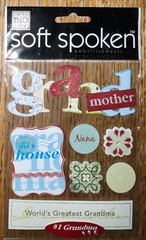 Soft Spoken Grandmother Nana Worlds Greatest Grandma Mom Grammy Family Stickers
