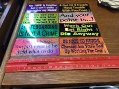 EIGHT DIFFERENT COMICAL SAYINGS (SEE PHOTO) VENDING MACHINE STICKERS
