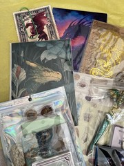 Celestial & Dragon Creative Crafting Journal Scrapbook Lot Paper Stickers Pen