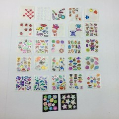 Vintage Holographic Sticker Sheets Animals Hearts Cars Dolphins Fun Variety Pack
