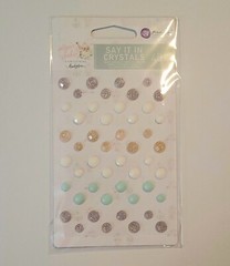 Prima Sugar Cookie Christmas Embellishments Trim Charms Crystals Scrapbooking