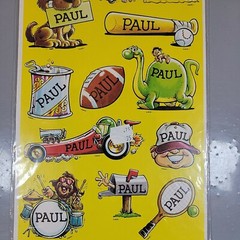Paul – True Vintage NOS Celebrity Stickers Self-Adhesive/Removable by Mark I