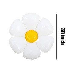 Daisy Balloons White Flower Balloon Daisy Themed Party Birthday Wedding Decor…