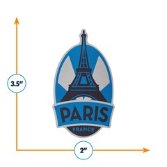 Paris Weatherproof Vinyl Travel Sticker – Gift or Souvenir